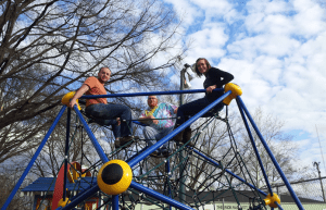Grant, Shannon, and Josh on Playground