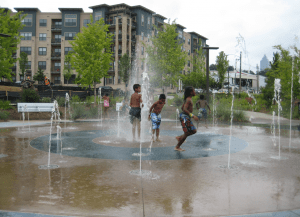 Splash pads are the best way to keep cool in Atlanta!