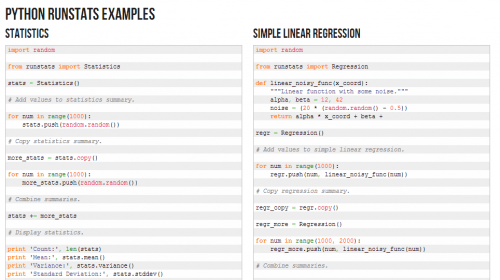Python runstats Module